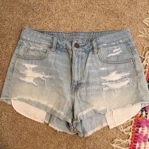 AEO High Waisted Jean Shorts